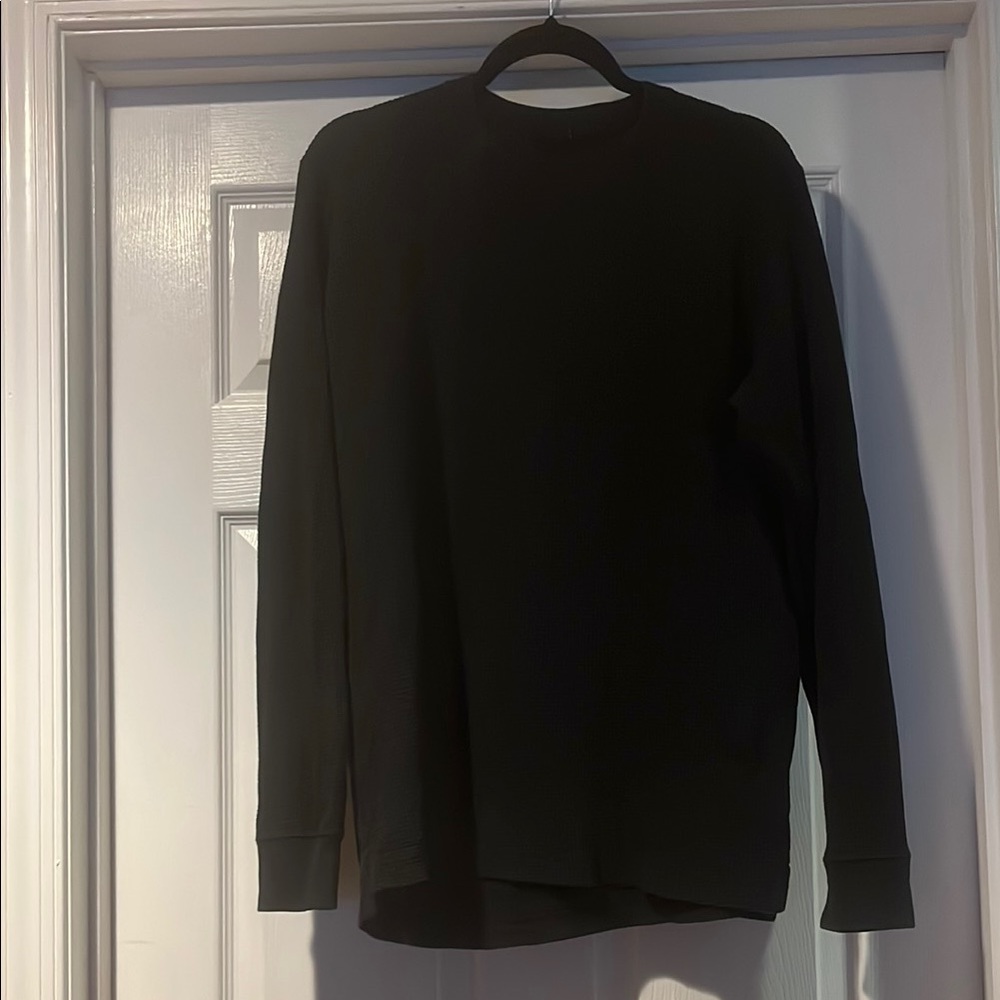 Uniqlo Black Knit Thermal Top
